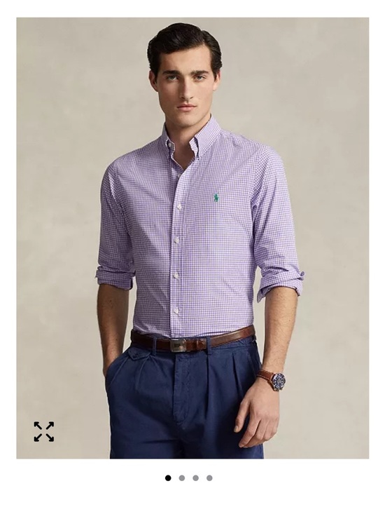 Ralph Lauren Other - Ralph Lauren Polo Lavender Gingham Shirt Mens Small Custom Fit Button Up
